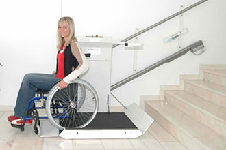 inclined wheelchair lift 330